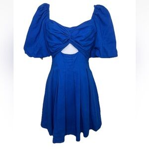 House of Harlow 1960 Blue Fit & Flair Dress